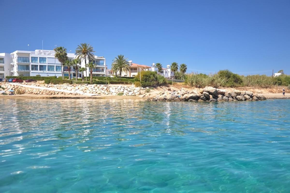 Seaview Luxury Villa Jacuzzi & Pool! 2 Min Beach Protaras Luaran gambar